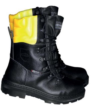 buty cofra wysokie z żółtą wkładką